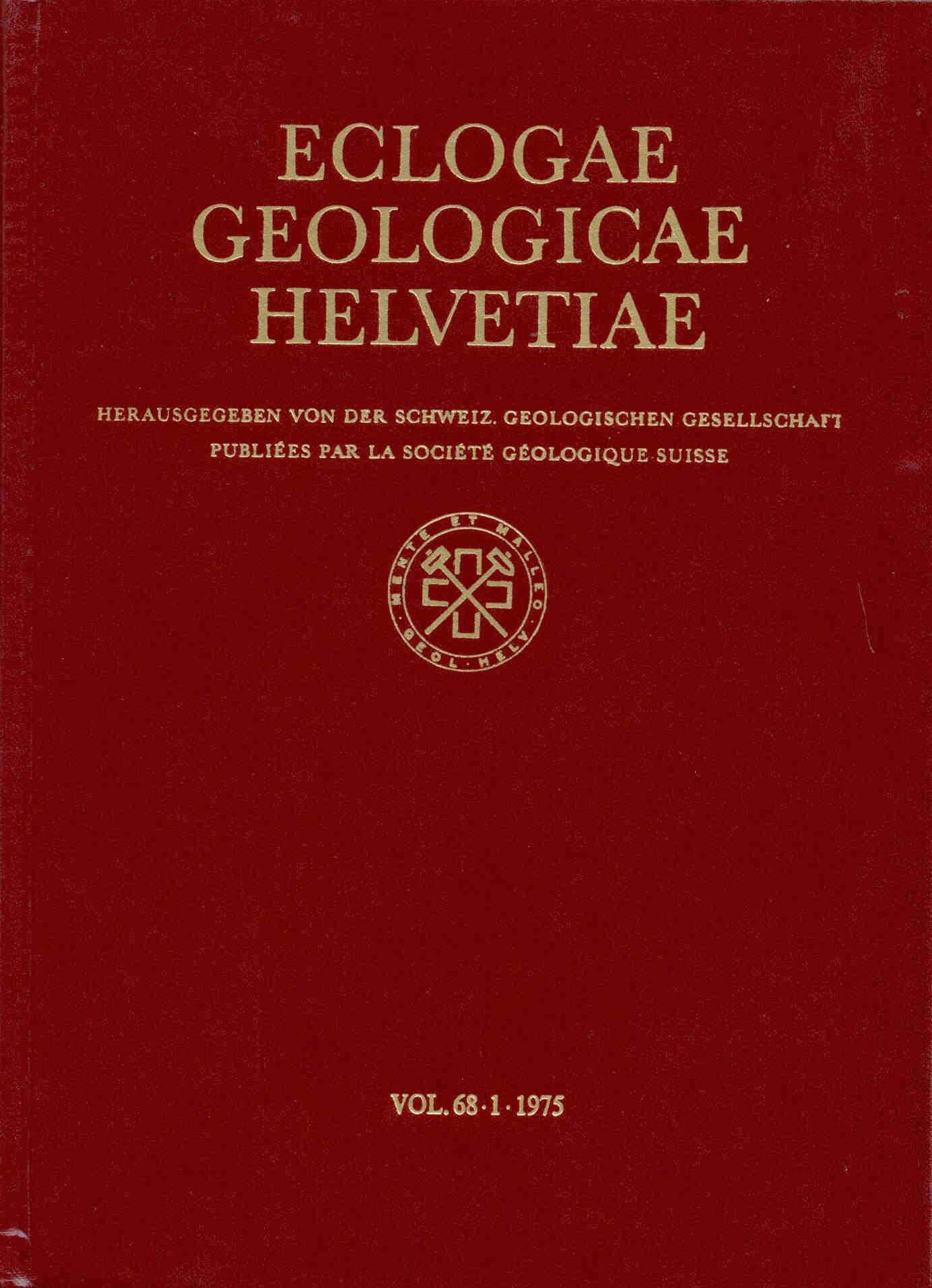 Fischer, H.: Eclogae Geologicae Helvetiae Vol. 68 - No 1 - 1975