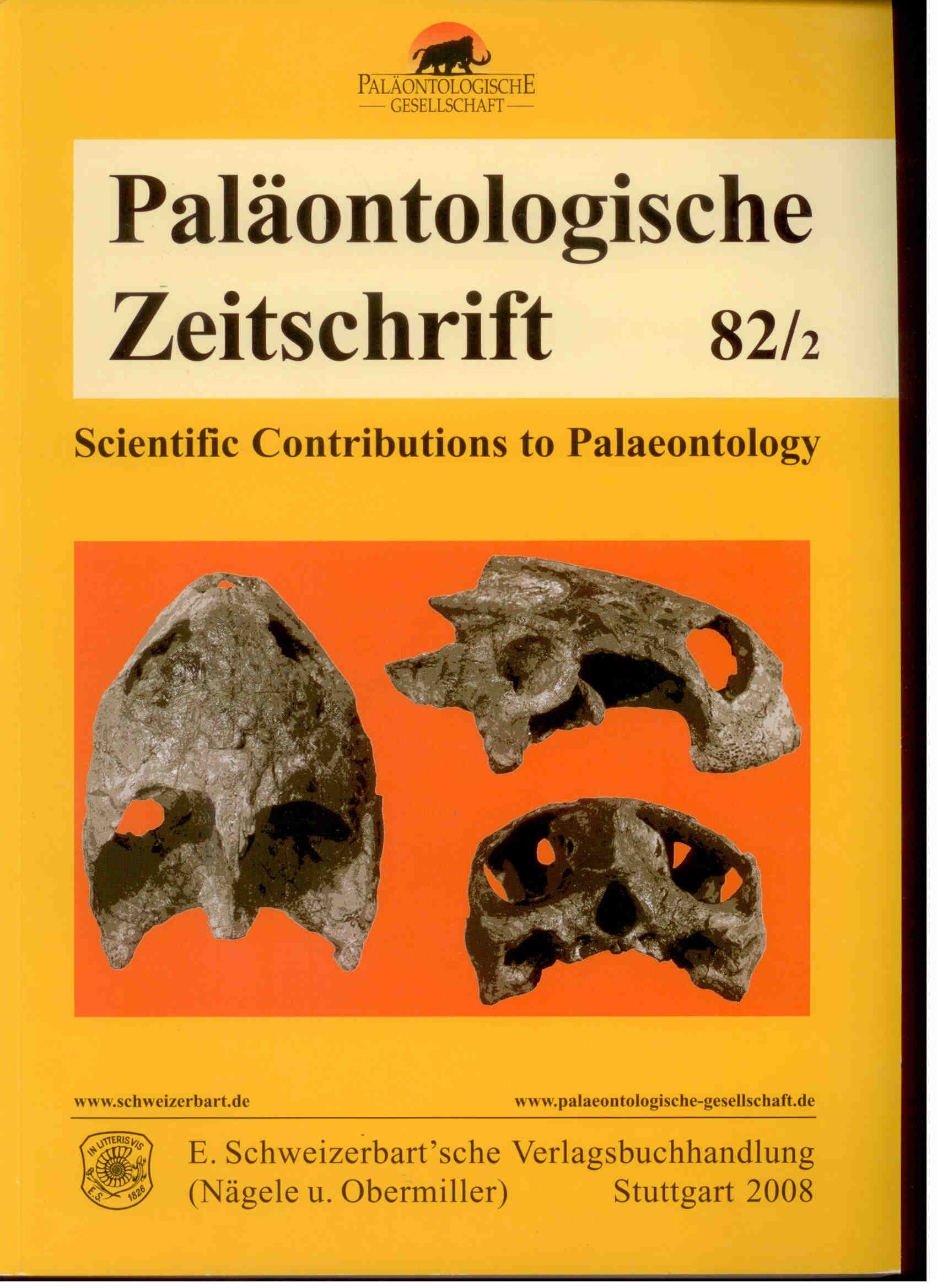 Amler, M. (Hrsg.): Paläontologische Zeitschrift 2008 Band.82, Heft 2