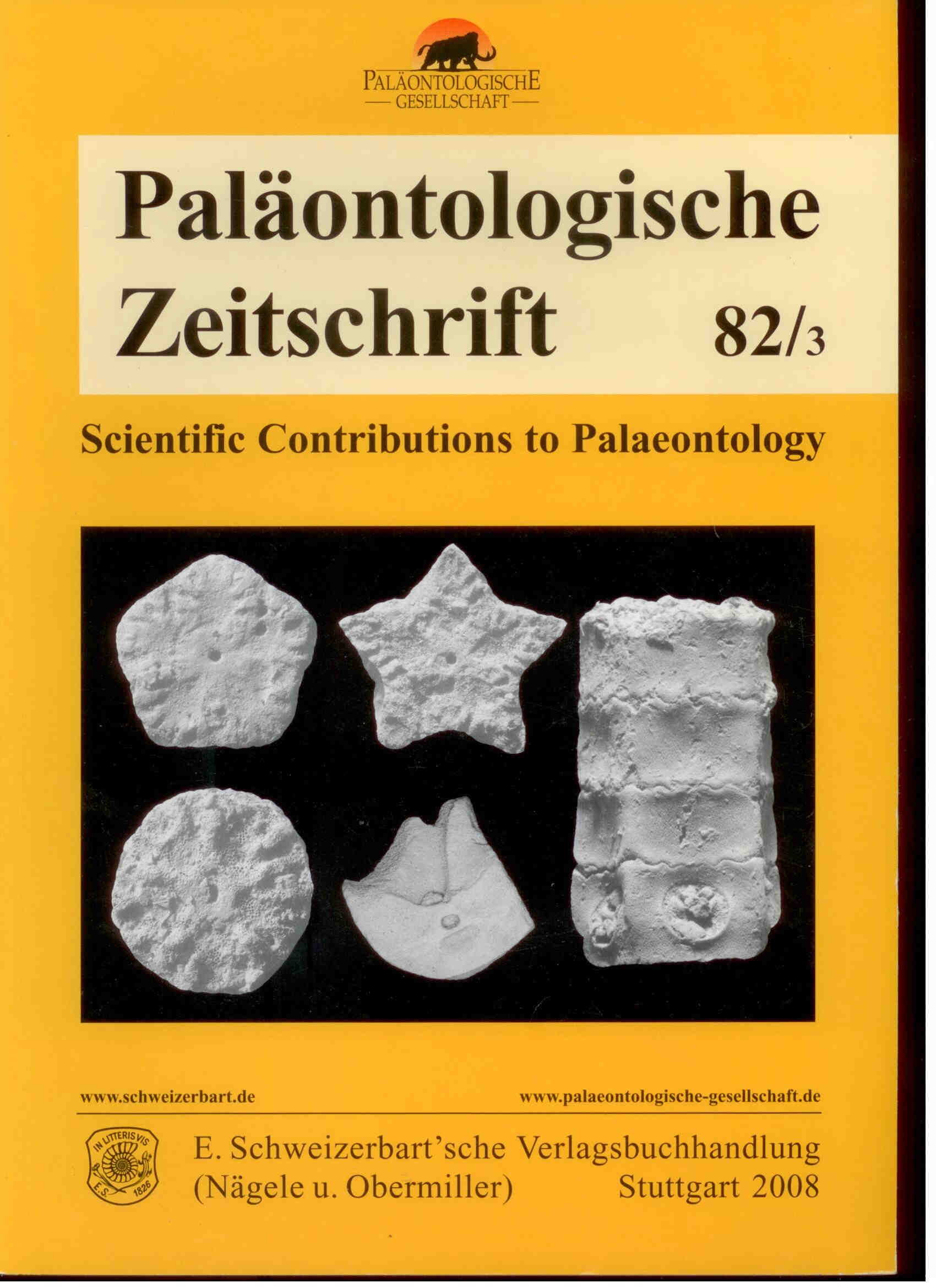 Amler, M. (Hrsg.): Paläontologische Zeitschrift 2008 Band.82, Heft 3