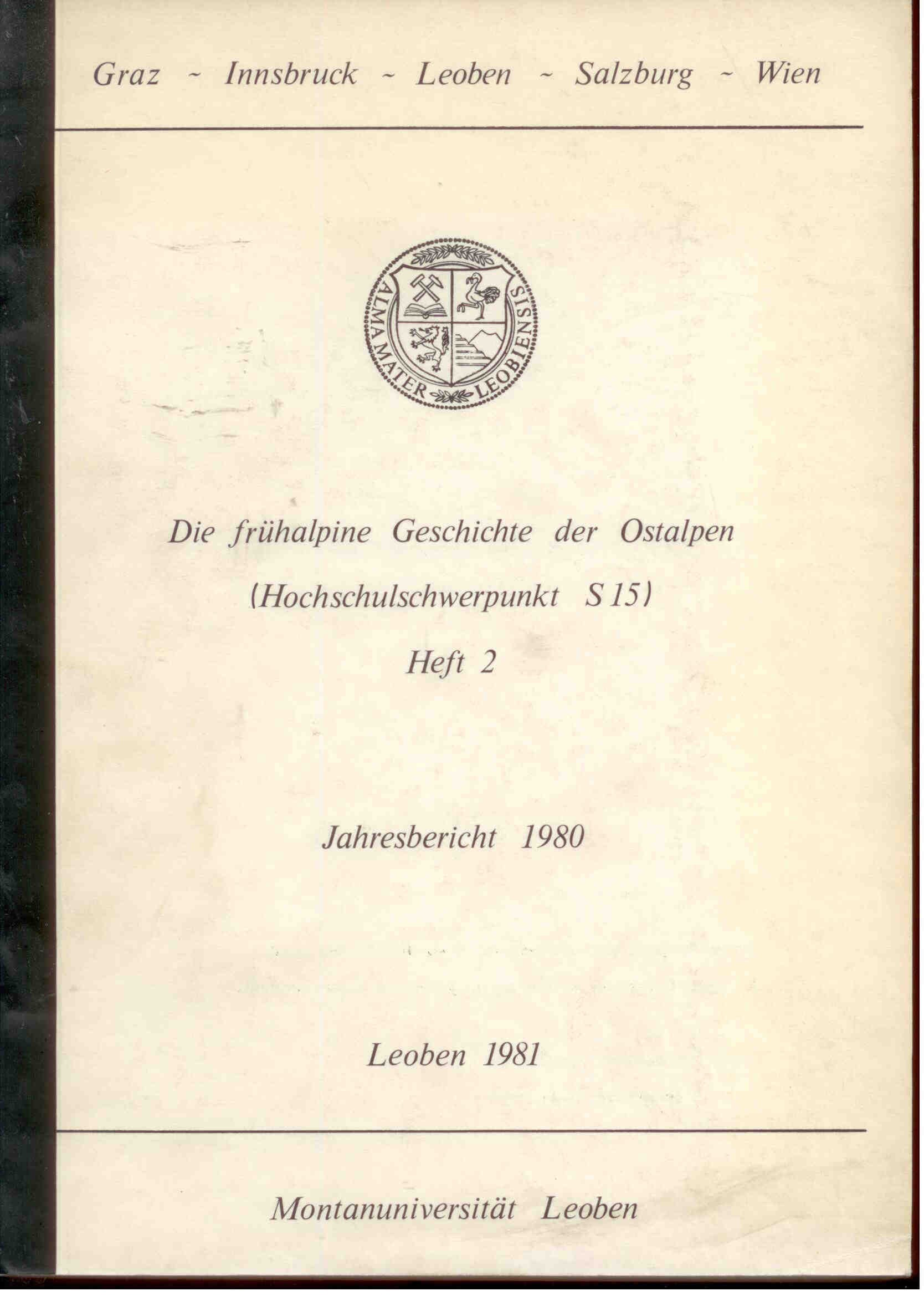 Flügel, H.: Die frühalpine Geschichte der Ostalpen