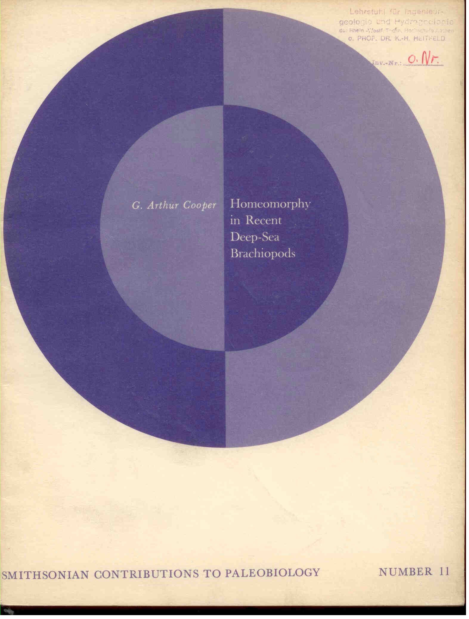 Cooper, G.A.: Homeomorphy in Recent Deep-Sea Brachiopods