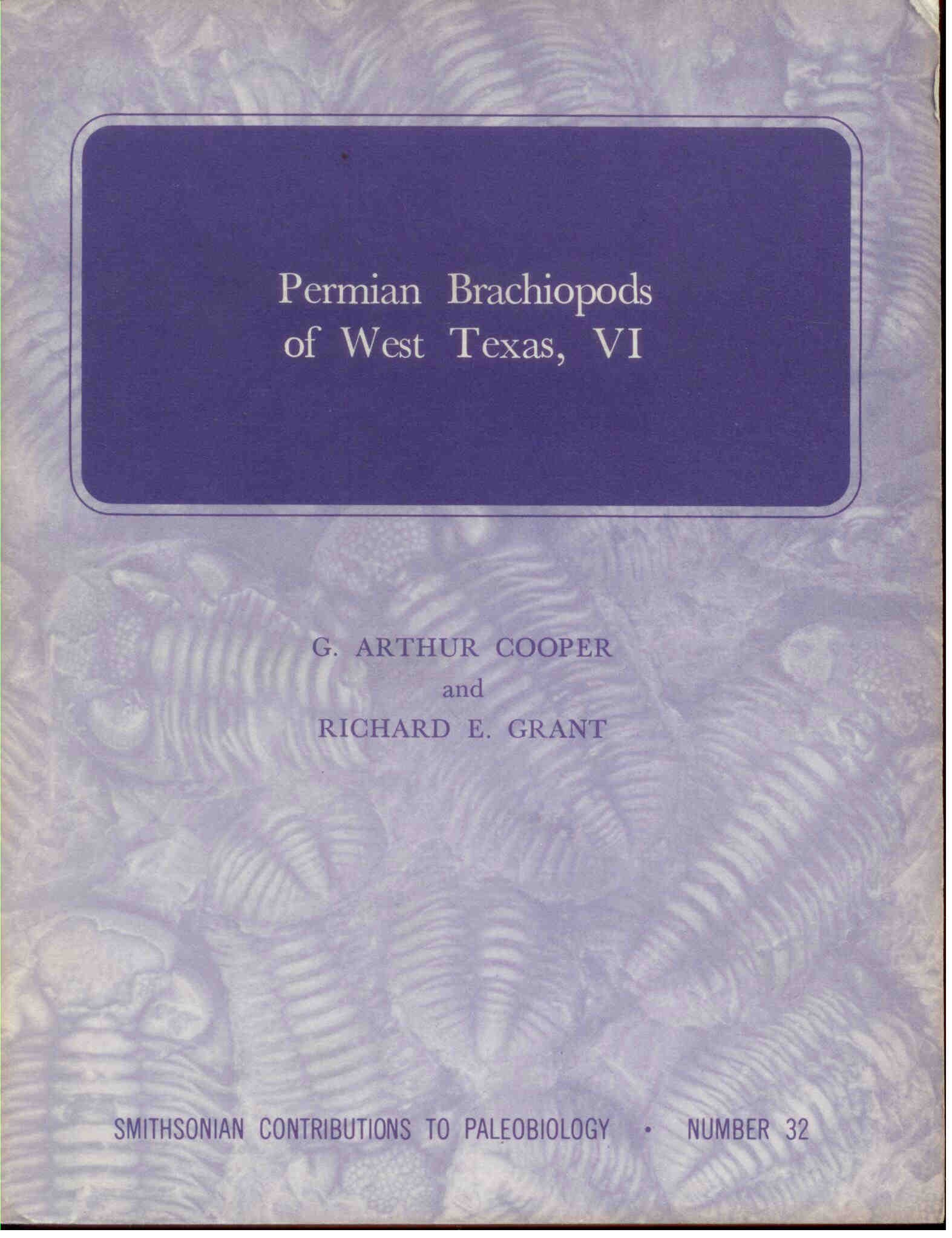 Cooper, G.A.: Permian Brachiopods of West Texas, VI.