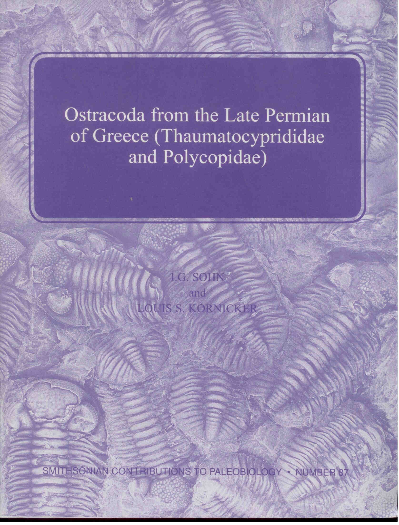 Sohn, I. G.: Ostracoda from the Late Permian of Greece (Thaumatocyprididae and Polycopidae).
