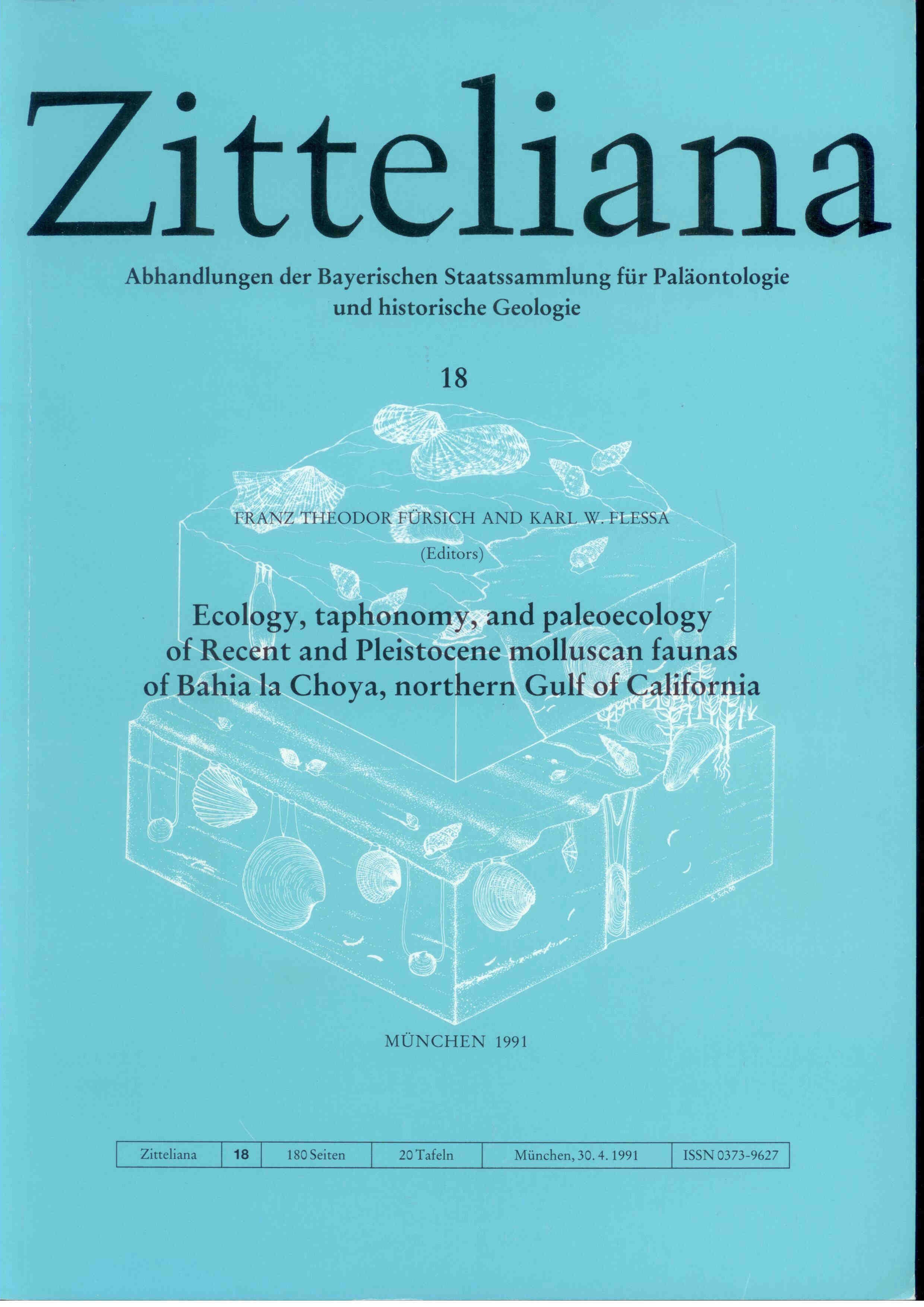 Fürsich F. T., Flessa K. W.: Ecology, taphonomy, and paleoecology of Recent and Pleistocenemolluscan faunas of Bahia la Choya, nothern Gulf of California.  ZITTELIANA 18