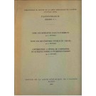 Devries, A.: Note Sur Hemiaster Saulcyi, d'Orbigny; Note Sur Des Echinides Fossiles Du Sahara; Contribution a L'etude De L'ontongenie De Quelques Formes D'Echinides Fossiles