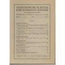 Freyberg, B. von (Hrsg.).: Geologische Blätter für Nordost-Bayern und angrenzende Gebiete. Band 16, 1966, Heft 4