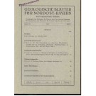Freyberg, B. von (Hrsg.).: Geologische Blätter für Nordost-Bayern und angrenzende Gebiete. Band 21, 1971, Heft 1