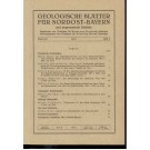Freyberg, B. von (Hrsg.).: Geologische Blätter für Nordost-Bayern und angrenzende Gebiete. Band 26, 1976, Heft 1